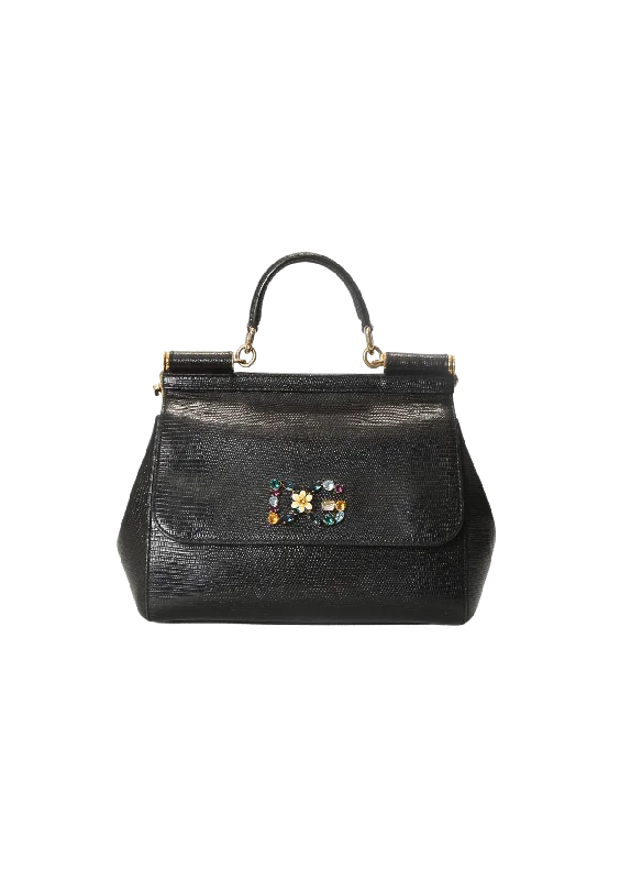 IGUANA EMBOSSED MISS SICILY MEDIUM The Bag Sale You've Been Waiting For Is Here