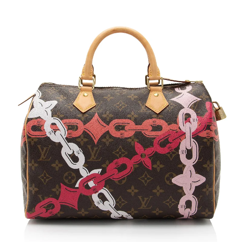 Louis Vuitton Limited Edition Monogram Canvas Bay Speedy 30 Satchel (SHF-yQMKZb)