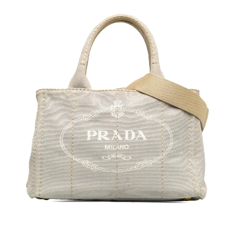 Prada Canapa Logo Satchel (SHG-IQN9Cg) Trendy Purses At Unbeatable Discounts