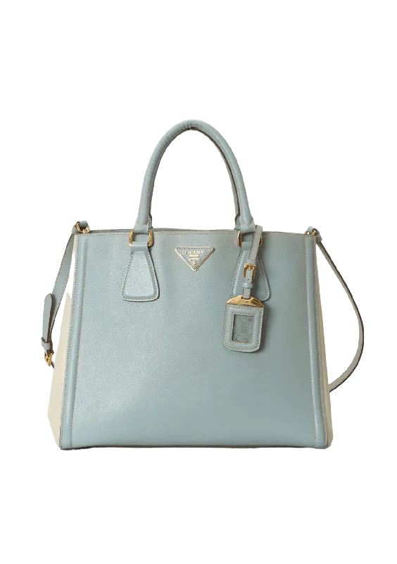 SAFFIANO LUX MEDIUM BICOLOR TOTE